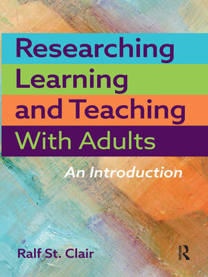 cover image of Researching Learning and Teaching with Adults